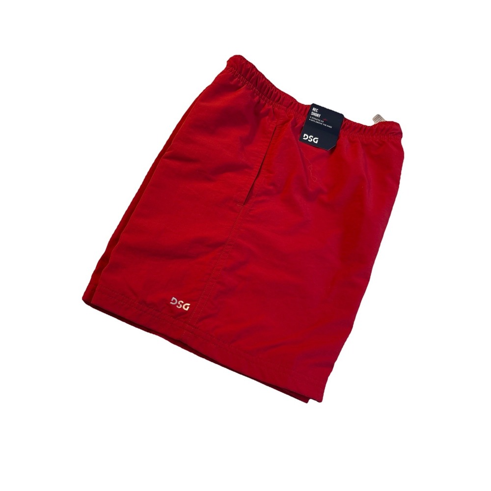 DSG Youth Boys Size M Rec Shorts Red‎ Mesh Lined